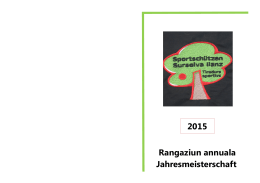 Rangaziun annuala Jahresmeisterschaft 2015