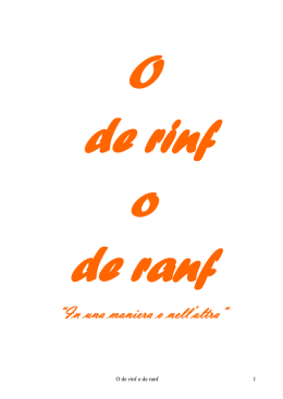 “In una maniera o nell`altra”