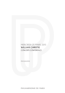 mercredi 25 mars 2015 william christie