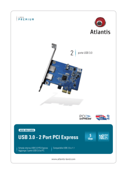 USB 3.0 - 2 Port PCI Express - Atlantis-Land