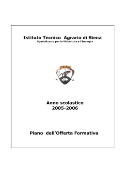 Istituto Tecnico Agrario di Siena Anno scolastico 2005