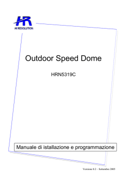 Outdoor Speed Dome