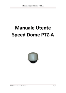 Manuale Speed Dome PTZ-A