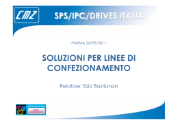 SPS/IPC/DRIVES ITALIA SOLUZIONI PER LINEE DI