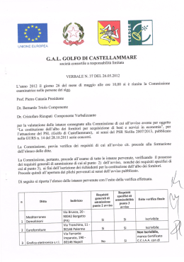 Verbale 37 albo fornitori