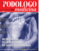 PODOLOGO in medicina il - Associazione Italiana Podologi