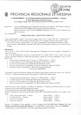 verbale 3780 - Provincia Regionale di Messina