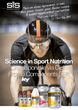 Science in Sport Nutrition Ora disponibile via Ciclo Promo