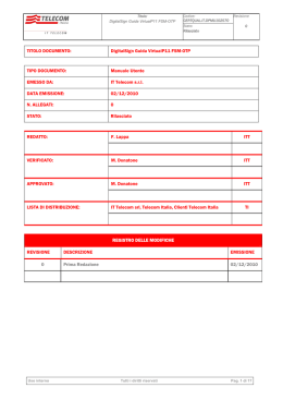 Manule DS per VirtualP11 FSM e OTP