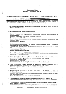 La sottoscritta dott.ssa GIOVANNA GALIFI _