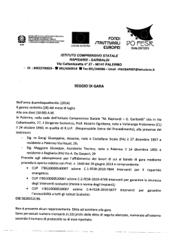 VERBALE GARA ASSE II GARIBALDI