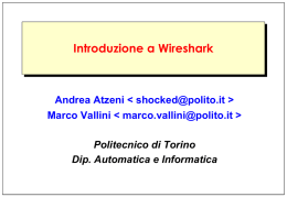 Introduzione a WireShark