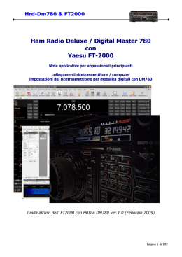 Guida all`uso dell` FT2000 con HRD e DM780 ver.1.0