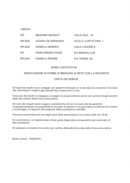 DR. MASSIMO BESNATI VIALE DIAZ , 10 DR.SSA CHIARA DE