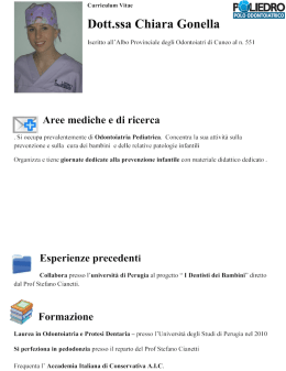 Curriculum Vitae _ Dott.ssa Chiara Gonella