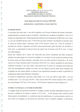 Screening colon-retto