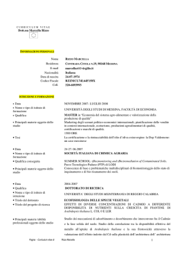 1 Dott.ssa Marcella Rizzo Residenza CONTRADA CITOLA N.19