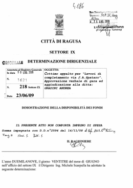 CITTА DI RAGUSA - Comune di Ragusa
