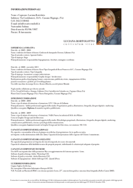 INFORMAZIONI PERSONALI