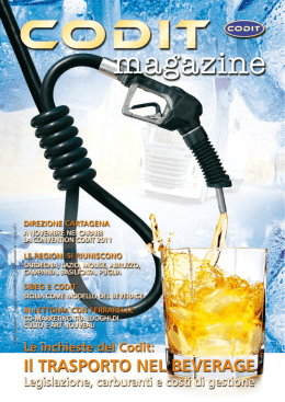 CODIT Magazine 1 - Consorzio Distributori Italiani