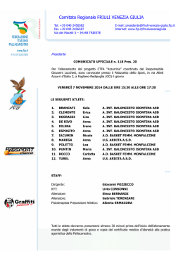 CU 118 Pres. 20 - Convocazione Azzurrina