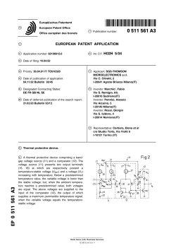 Thermal protective device - European Patent Office