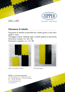 Dissuasore di velocità - Pavimenti industriali