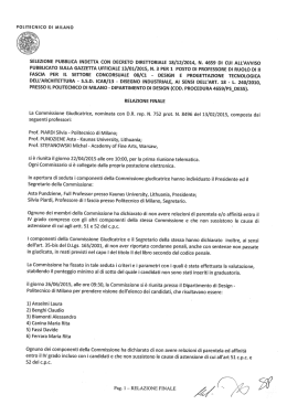 ssd icar/13 - disegno industriale, ai sensi dell`art. 18