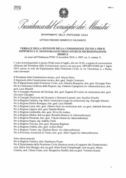 20 Luglio 2015 - Dipartimento della Protezione Civile
