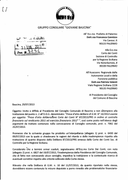 Invito diffida al Presidente del consilgio