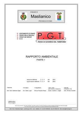 VAS Rapporto Ambientale Parte Prima