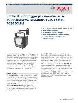 Staffe di montaggio per monitor serie TC9209MM