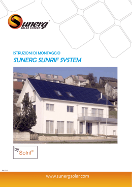 Manuale d`Installazione sistema Sunrif