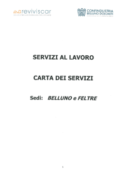 Scheda dei servizi