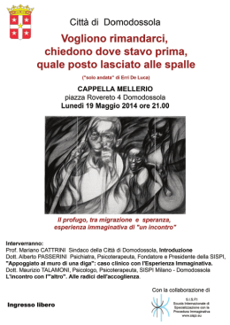 Il profugo, tra migrazione e speranza, esperienza