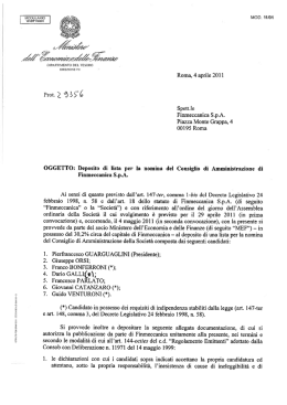 Lista 2 - Finmeccanica