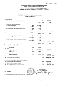 Residui attivi e passivi
