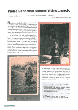 Padre Generoso stammi vicino muoio