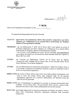 Delibera del 31 Marzo 2015, N. 467/C [file]