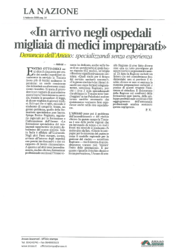 In arrivo negli ospedali migliaia di medici