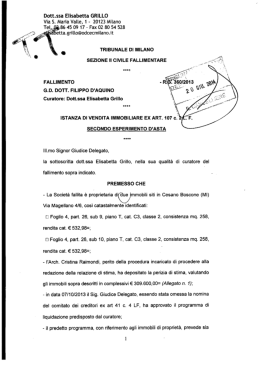 Dott.ssa Elisabetta GRILLD iiia S. Maria ValLe. 1 ` 2ti123 MiLano Tel