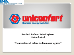 Barcheri Stefano Sales Engineer Uniconfort srl “Generazione