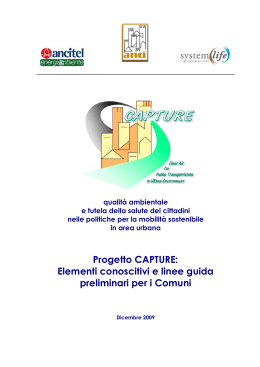Documento ANCI Progetto CAPTURE Linee Guida