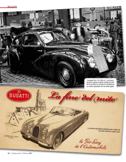 L`ultima Bugatti – (febbraio 2013 – pag. 28)