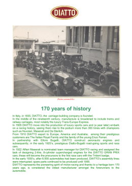 170 years of history - Diatto International Website