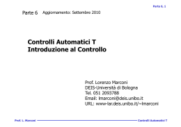 Parte 6 Introduzione al controllo (formato pdf) - LAR