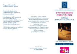 Responsabile scientiﬁco Dott.ssa Eleonora