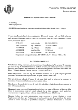delib GC 71 2014 - Comune di Pratola Peligna