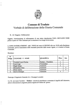 G.C. N. 125 - Comune di Tradate