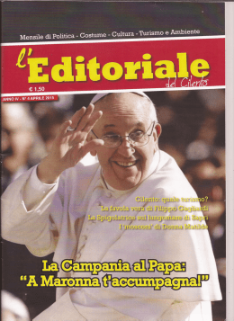 L`editoriale 4 Aprile 2015